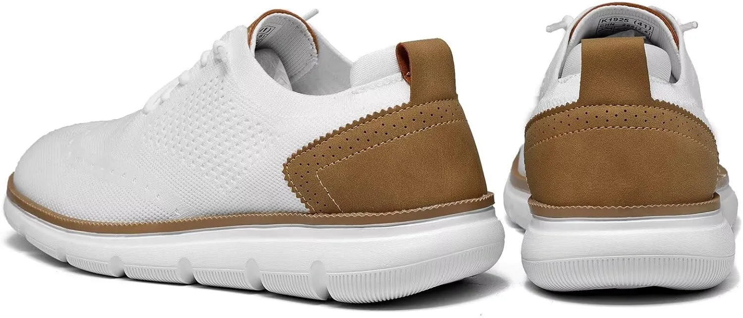 Men's Mesh Sneakers Oxfords Lace-Up Lightweight Casual Walking Shoes Dress Shoes Fashion Sneakers Walking Shoes