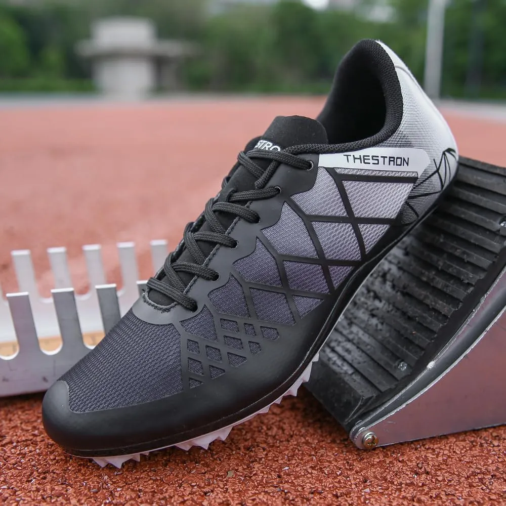 Mens Womens Boys Girls Spikes Athletics Racing Running Shoes Track and Field Sneaker …