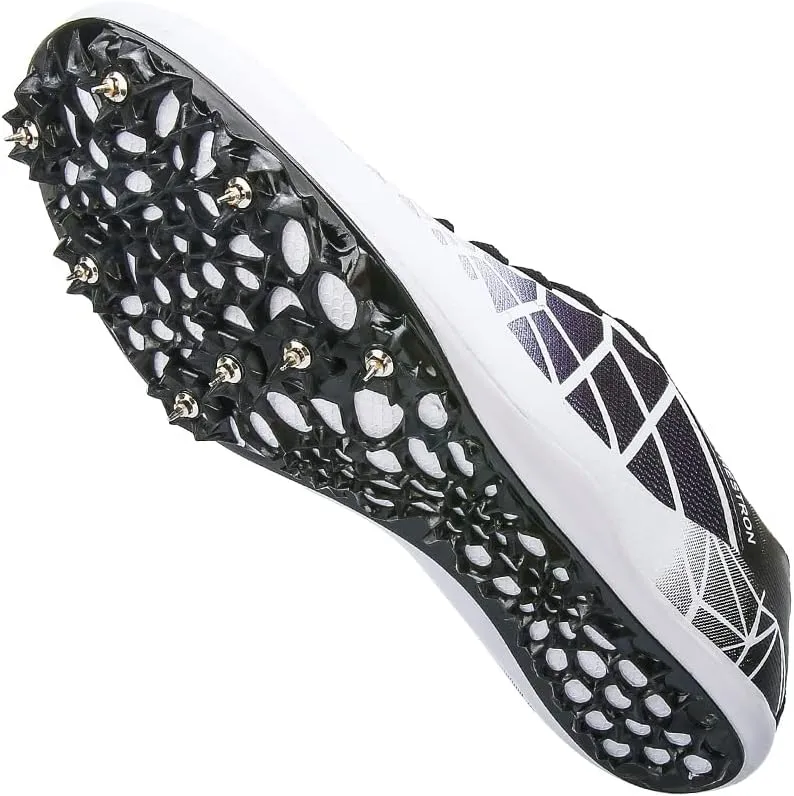 Mens Womens Boys Girls Spikes Athletics Racing Running Shoes Track and Field Sneaker …