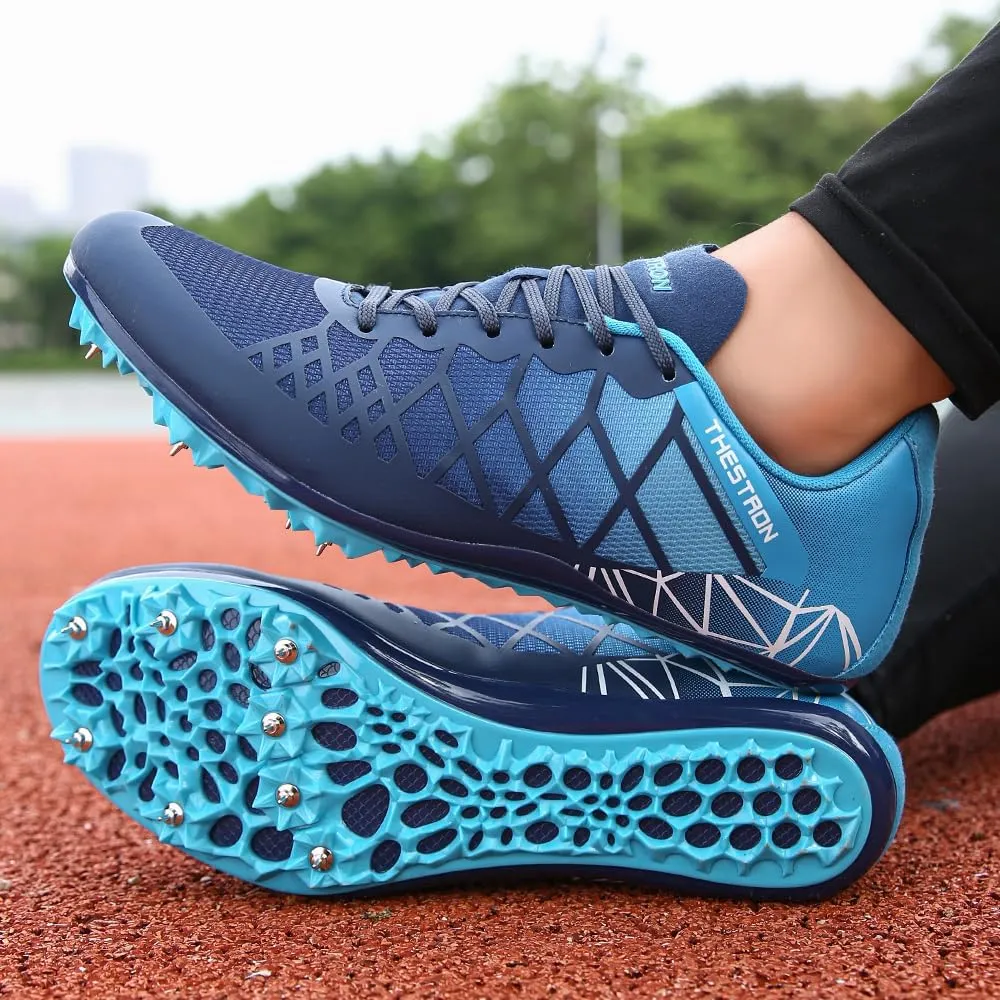 Mens Womens Boys Girls Spikes Athletics Racing Running Shoes Track and Field Sneaker …