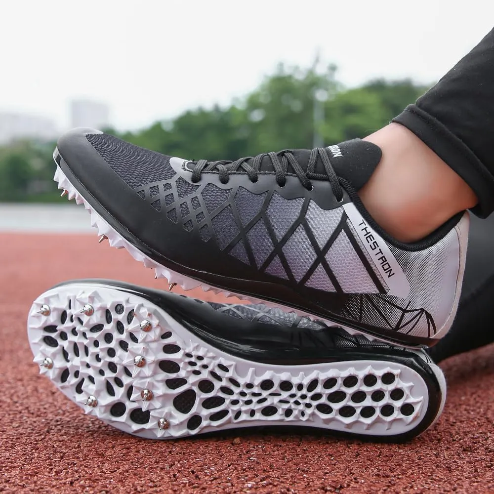 Mens Womens Boys Girls Spikes Athletics Racing Running Shoes Track and Field Sneaker …