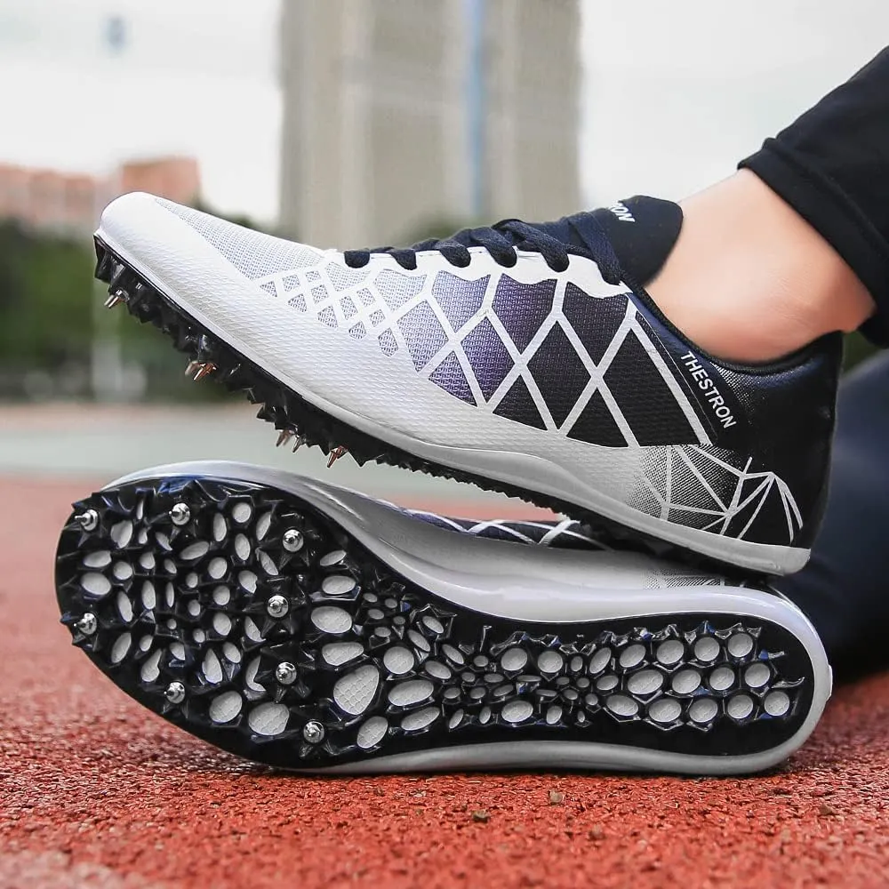 Mens Womens Boys Girls Spikes Athletics Racing Running Shoes Track and Field Sneaker …