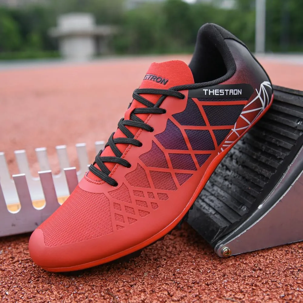 Mens Womens Boys Girls Spikes Athletics Racing Running Shoes Track and Field Sneaker …