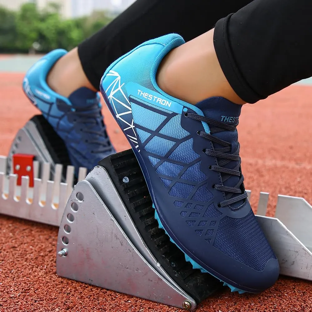 Mens Womens Boys Girls Spikes Athletics Racing Running Shoes Track and Field Sneaker …