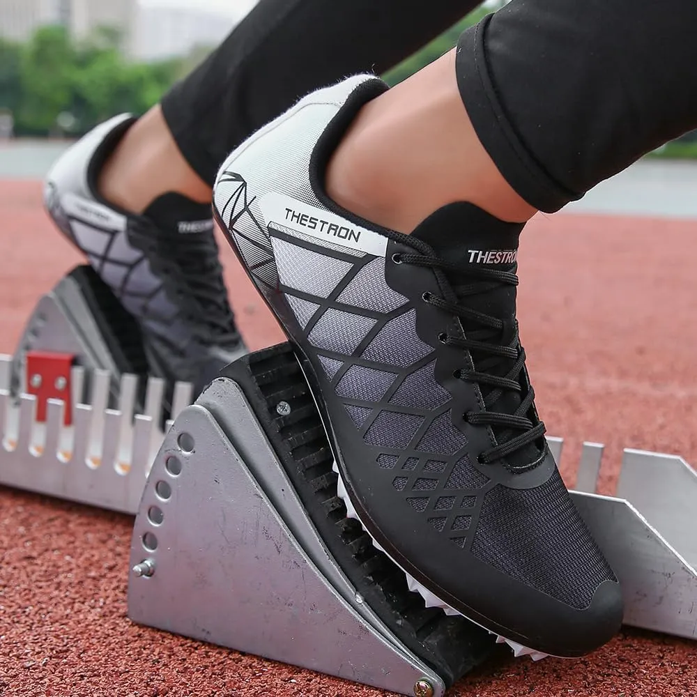 Mens Womens Boys Girls Spikes Athletics Racing Running Shoes Track and Field Sneaker …