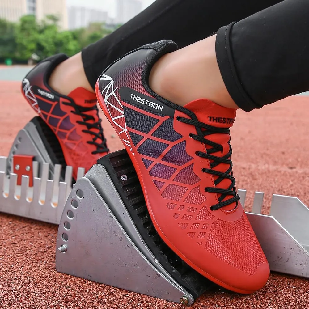 Mens Womens Boys Girls Spikes Athletics Racing Running Shoes Track and Field Sneaker …