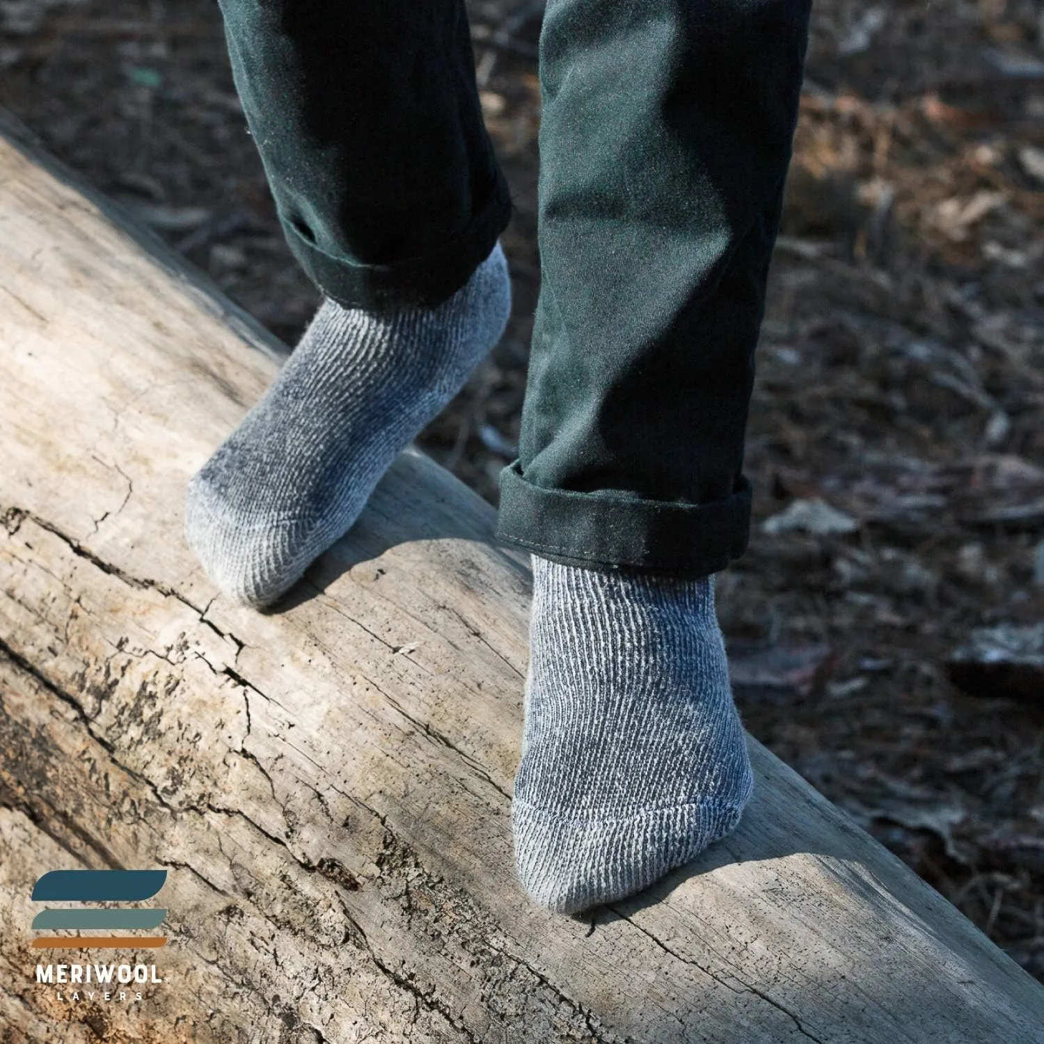 MERIWOOL Merino Wool Kids Hiking Socks for Children 3 Pairs