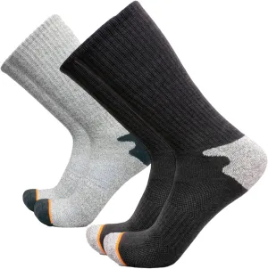 Michael Ellis BIG Work Boot & Hiking Socks Grey 2-Pack - EXTRA Wide (Men's Size 16-22)