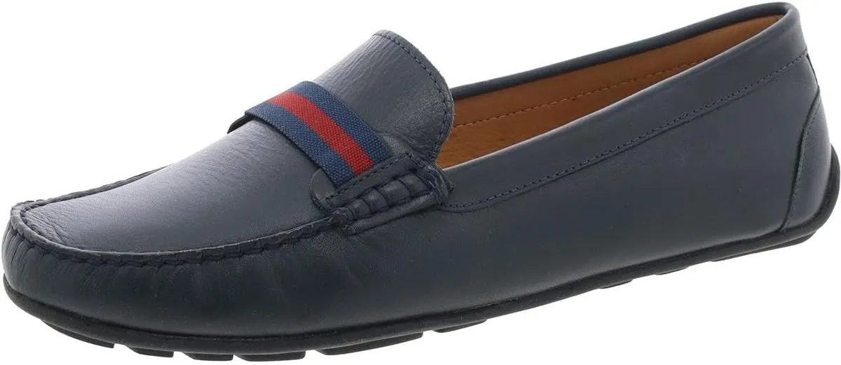 MJNY Womens Casual Comfortable Genuine Leather Lightweight Driving Moccasins Classic Fashion Webstrap Slip On Ladies Driving Loafer Flat Shoes