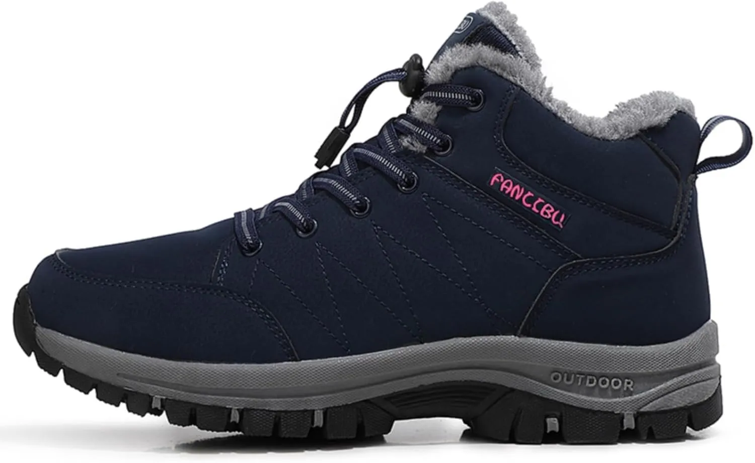 Moodeng Women's Winter Snow Boots Outdoor Hiking Boots Warm Waterproof Ankle Booties for Walking and Anti-Slip