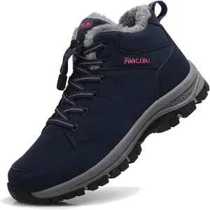 Moodeng Women's Winter Snow Boots Outdoor Hiking Boots Warm Waterproof Ankle Booties for Walking and Anti-Slip