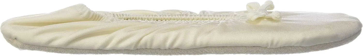 MUK LUKS Women's Stretch Satin Ballerina Slipper