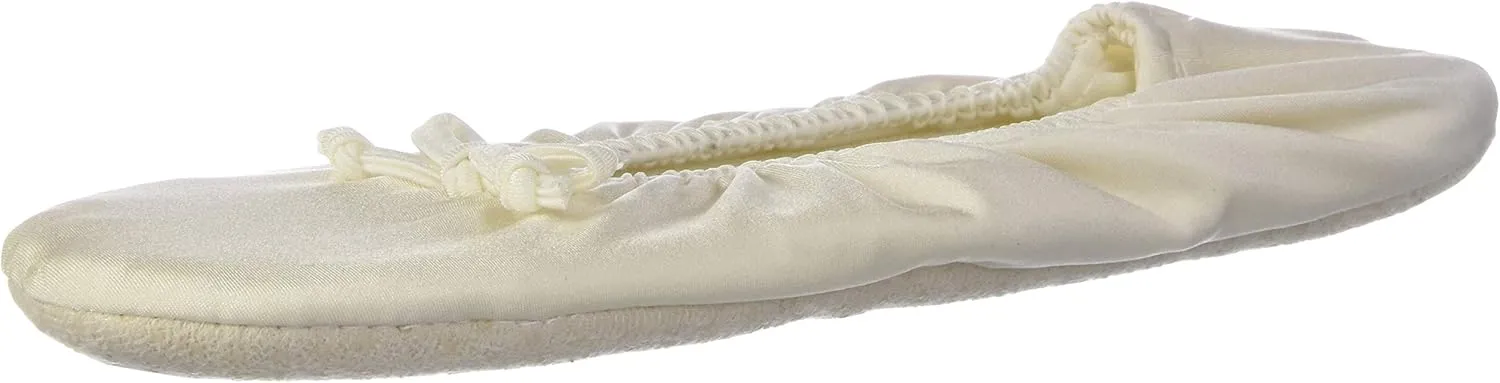 MUK LUKS Women's Stretch Satin Ballerina Slipper