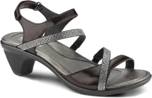 NAOT Footwear Innovate Women’s Heel Rhinestone Sandal with Cork Footbed and Arch Support Footbed - Adjustable Ankle Strap - Comfort and Support – Lightweight and Perfect for Travel