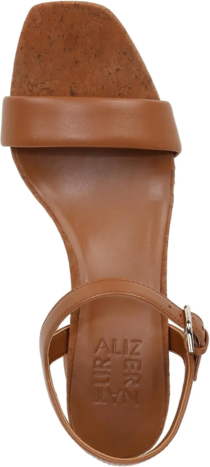 Naturalizer womens Izzy Block Heel Ankle Strap Sandal