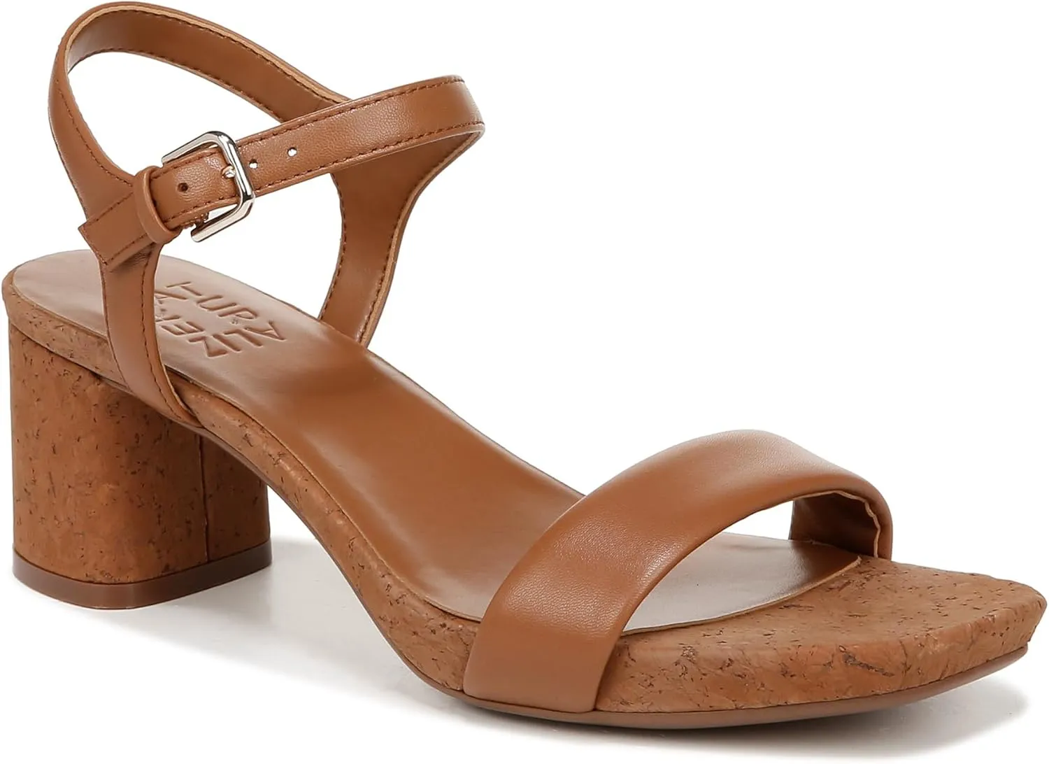 Naturalizer womens Izzy Block Heel Ankle Strap Sandal
