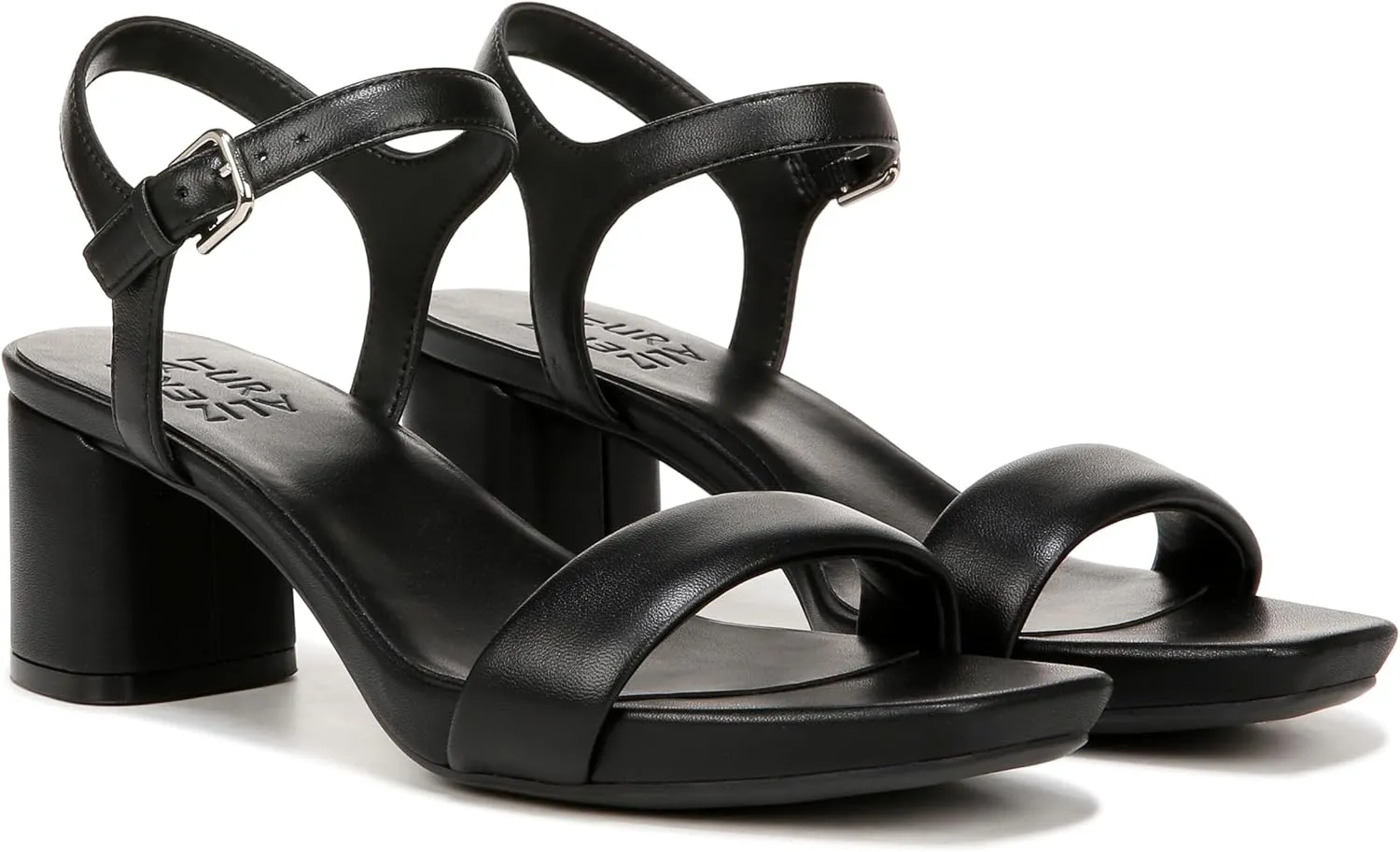 Naturalizer womens Izzy Block Heel Ankle Strap Sandal