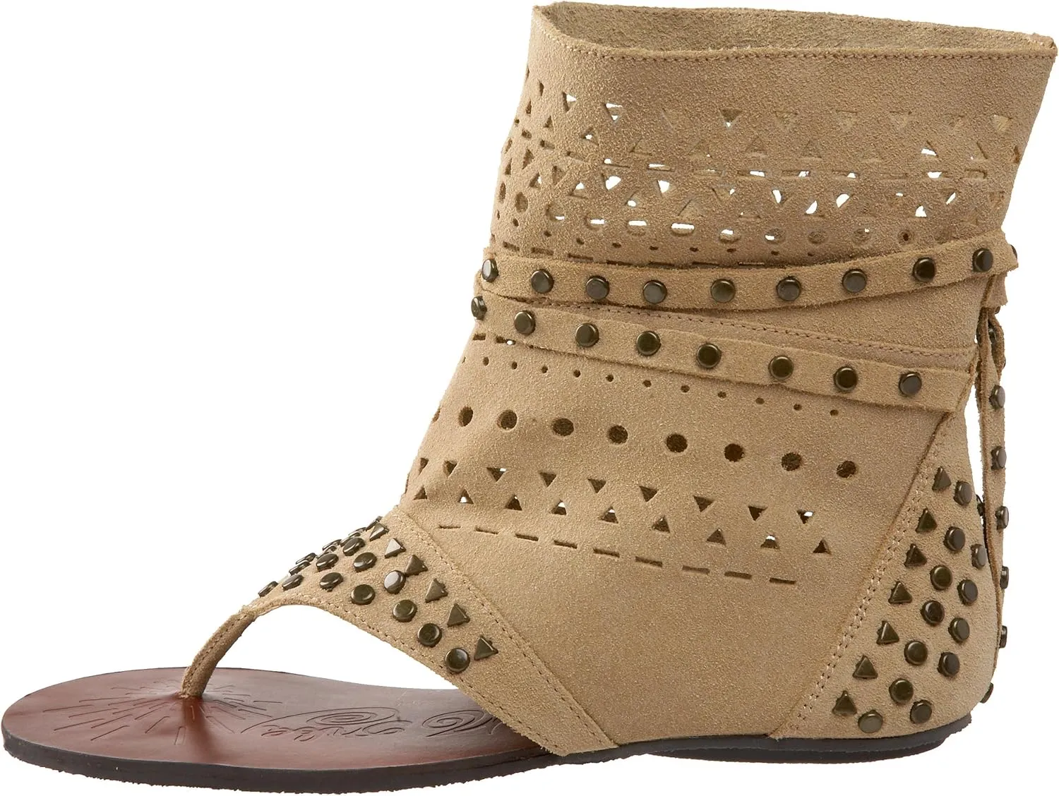 Naughty Monkey Women's Flash Dash Studded Ankle-High Sandal