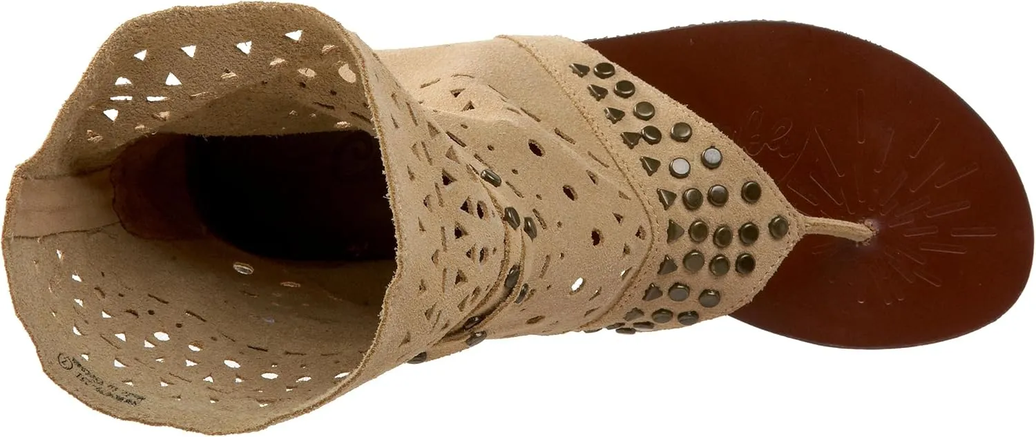 Naughty Monkey Women's Flash Dash Studded Ankle-High Sandal
