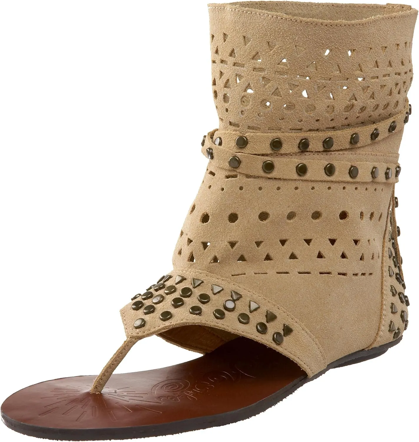 Naughty Monkey Women's Flash Dash Studded Ankle-High Sandal