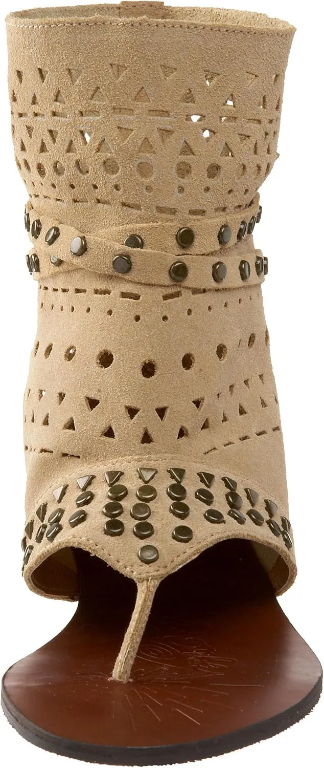 Naughty Monkey Women's Flash Dash Studded Ankle-High Sandal