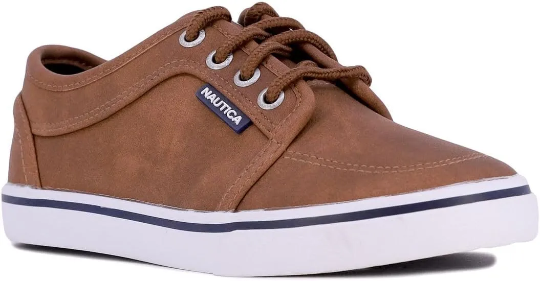 Nautica Kids Boys Lace-Up Fashion Sneakers Low-Top Dress Shoes for Youth - (Big Kid/Little Kid)