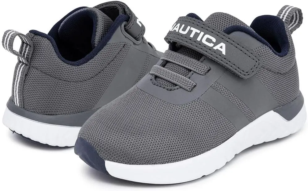 Nautica Kids Fashion Sneaker Athletic Running Shoe with One Strap |Boys - Girls|(Toddler/Little Kid)