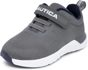 Nautica Kids Fashion Sneaker Athletic Running Shoe with One Strap |Boys - Girls|(Toddler/Little Kid)