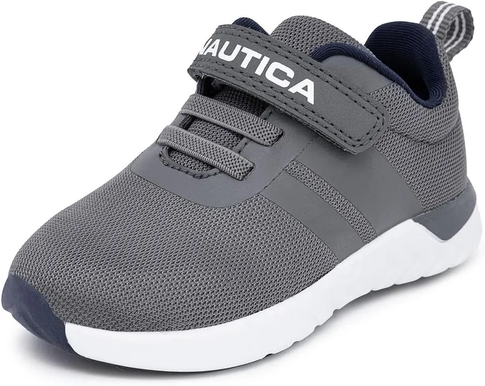 Nautica Kids Fashion Sneaker Athletic Running Shoe with One Strap |Boys - Girls|(Toddler/Little Kid)