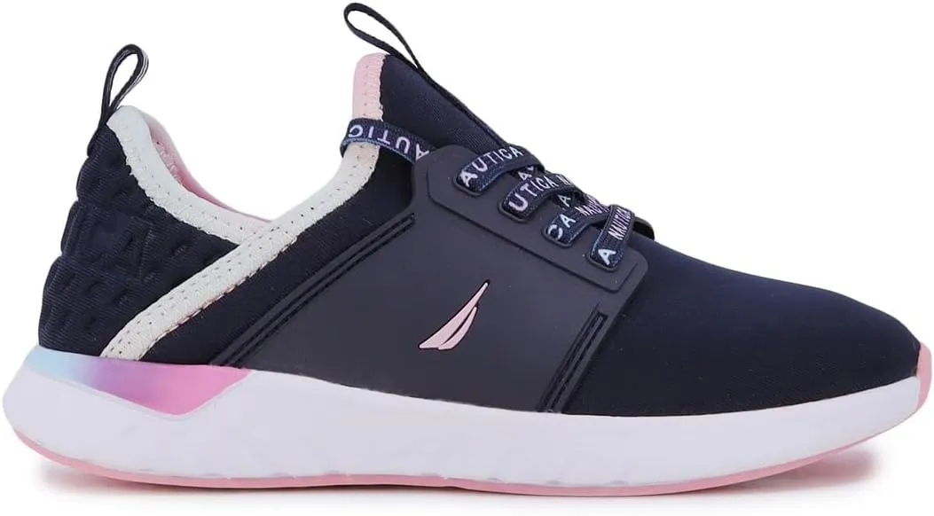 Nautica Kids Girls Metallic Fashion Sneaker Lace-Up Athletic Running Shoe I kappil I (Big Kid - Little Kid - Toddler)