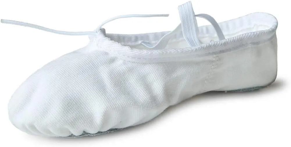 Nexete Women Canvas Ballet Dance Shoes Yoga Gymnastics Leather Split-Sole Slipper Flate Shoes for Women