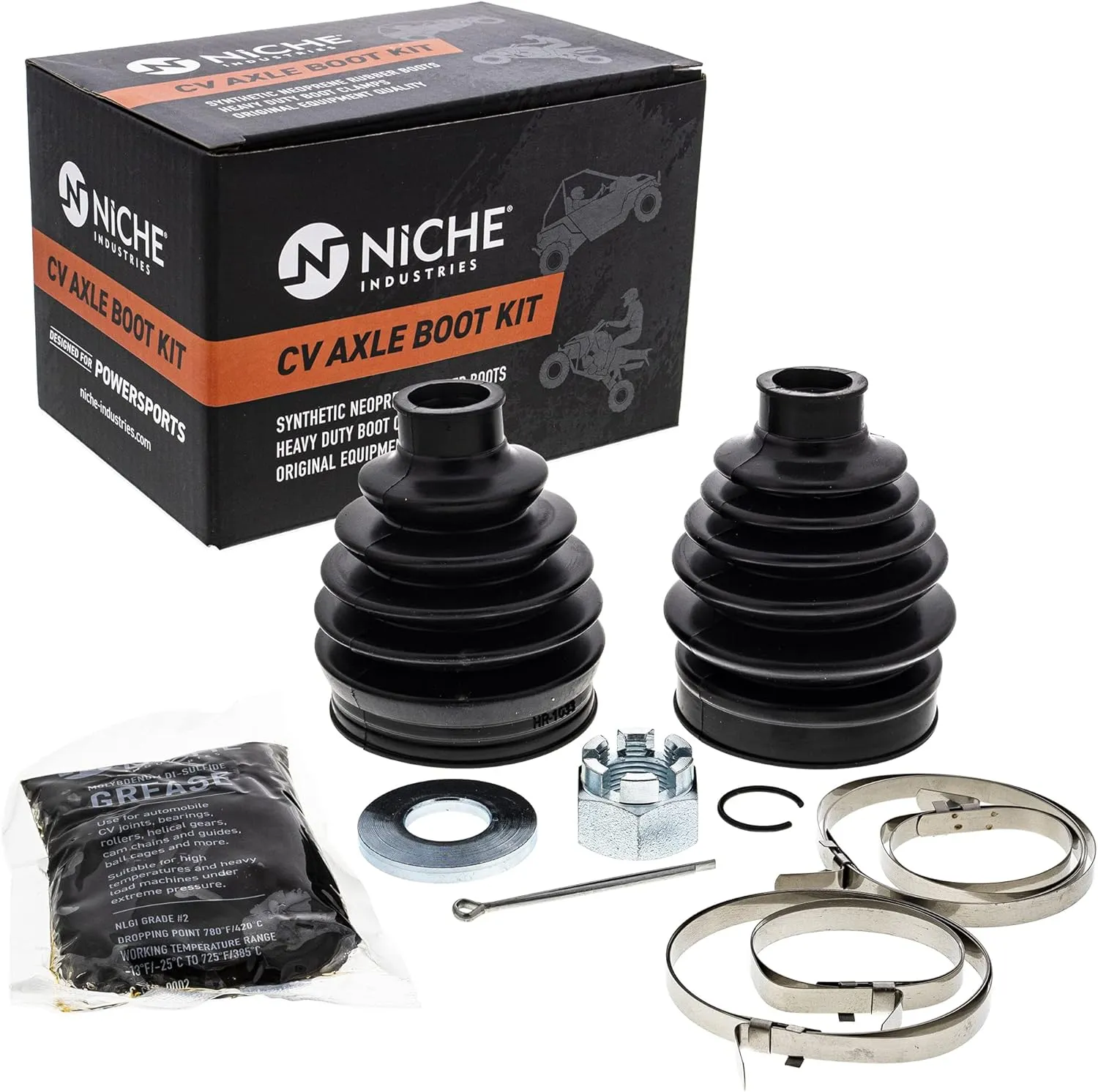 NICHE Front CV Axle Boot Kit For Can-Am Defender HD8 HD5 705401345 705401355 UTV
