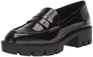 Nine West Women's MAIBEL3 Loafer, Black Patent, 10