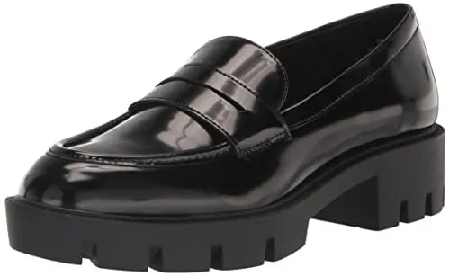 Nine West Women's MAIBEL3 Loafer, Black Patent, 10