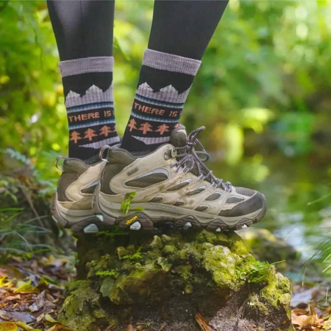No Planet B Merino Wool Socks for Women, Ladies Hiking Crew Socks, Warm Moisture Wicking Soft Cushion Boot Sock