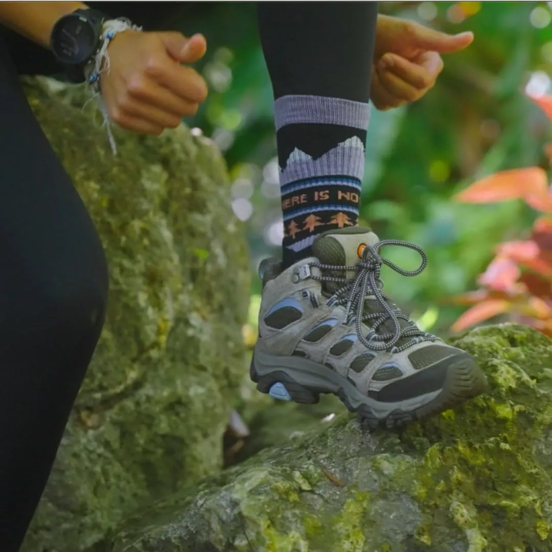 No Planet B Merino Wool Socks for Women, Ladies Hiking Crew Socks, Warm Moisture Wicking Soft Cushion Boot Sock