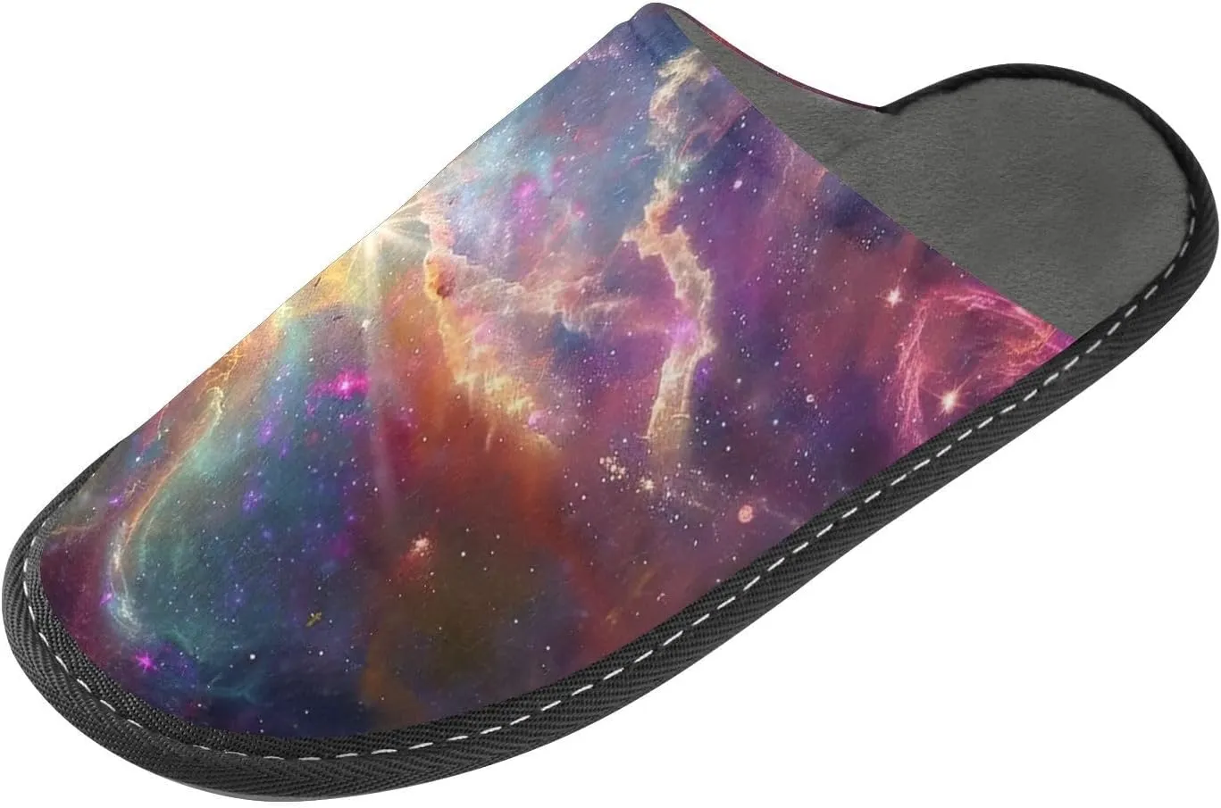 ODAWA Birthday Element Memory Foam House Shoes Slipper Woman, Cozy Washable Slip on House Shoes for Men