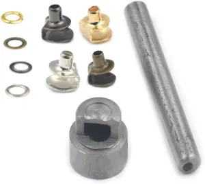 One Tool   20 Pcs 10mm Boot Hook eyelet Buckle For Shoelace Hiking Rock Climbing Washer GunBlack