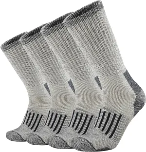 ONKE Merino Wool Cushion Crew Socks for Men Outdoor Hiking All Seasons Work Boot Heavy Thick Thermal Moisture Wicking Control