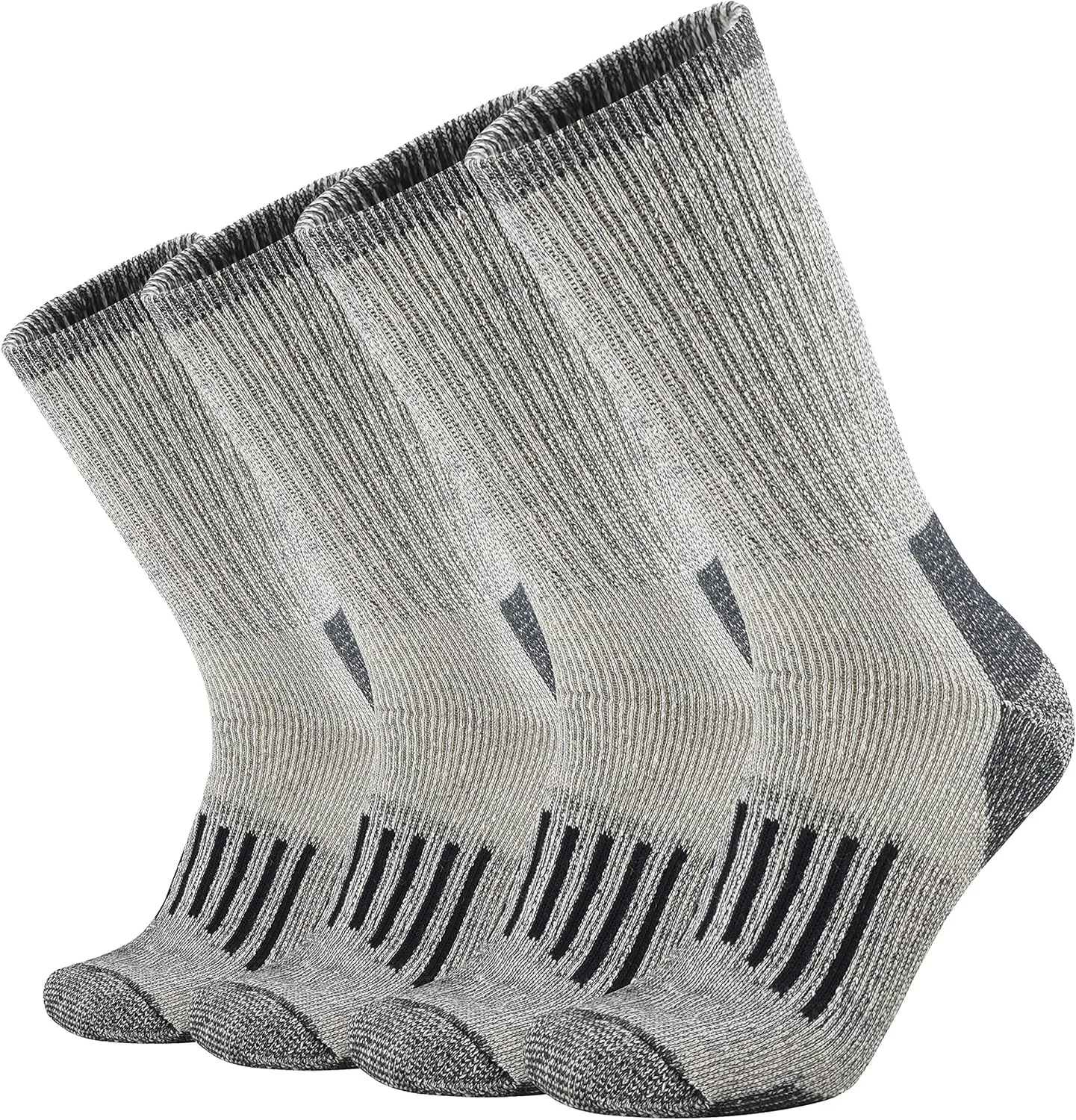 ONKE Merino Wool Cushion Crew Socks for Men Outdoor Hiking All Seasons Work Boot Heavy Thick Thermal Moisture Wicking Control