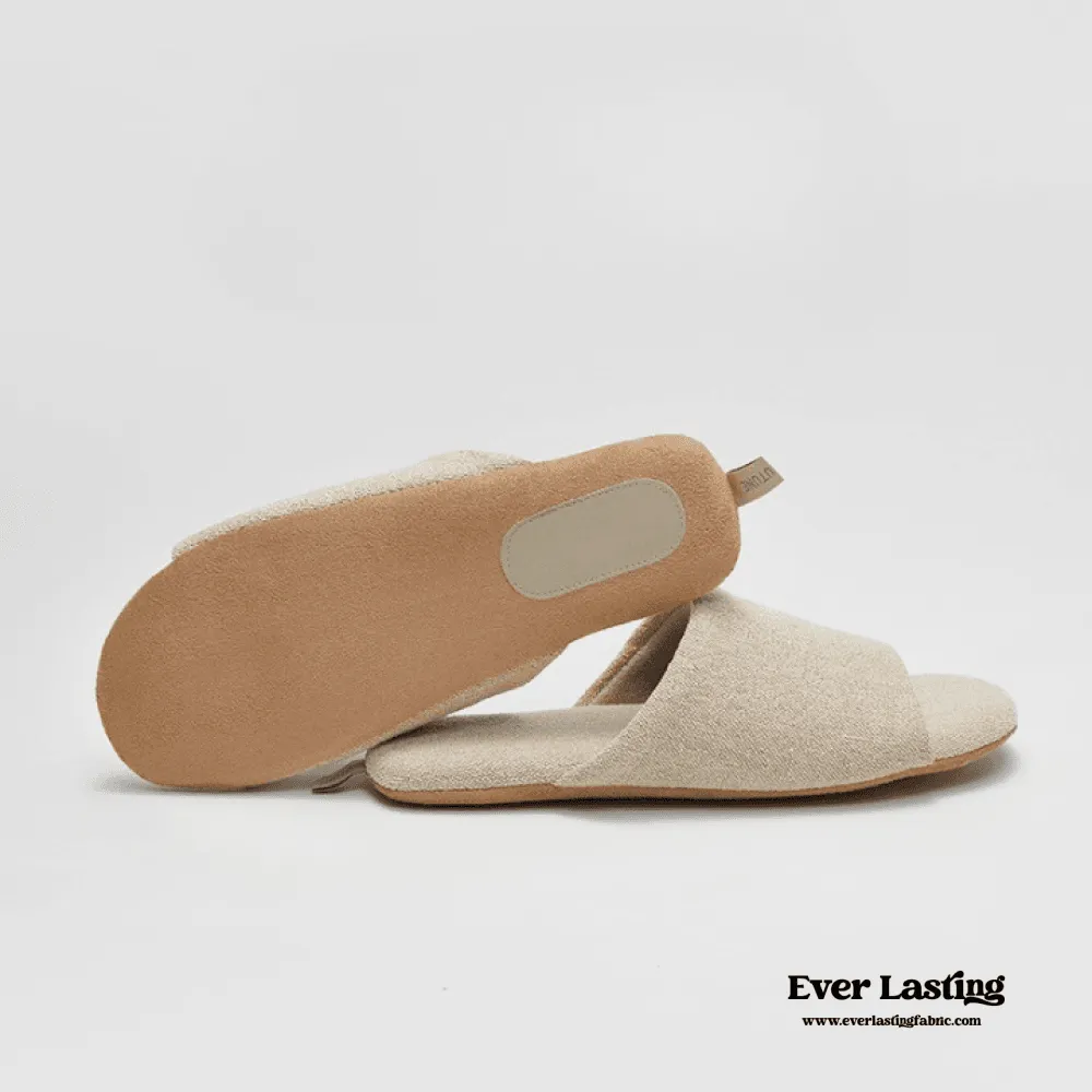 Open Toe Cotton House Slipper