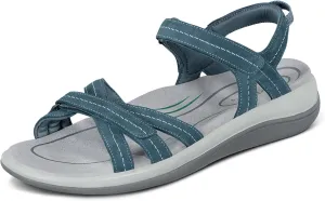 Orthofeet Women's Orthopedic Leather Hydra Sandals