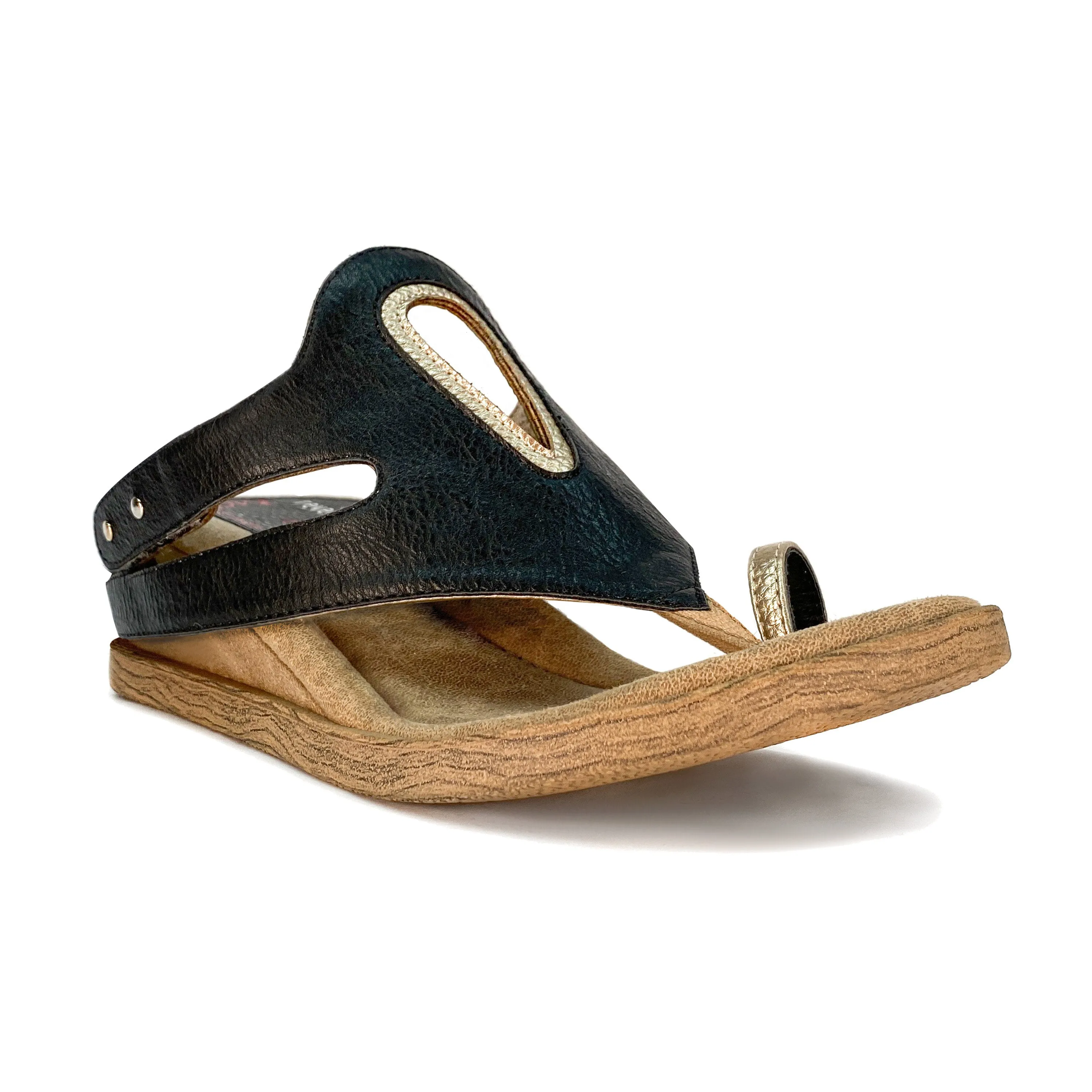 Ovidia - Tan Metallic flips to Black