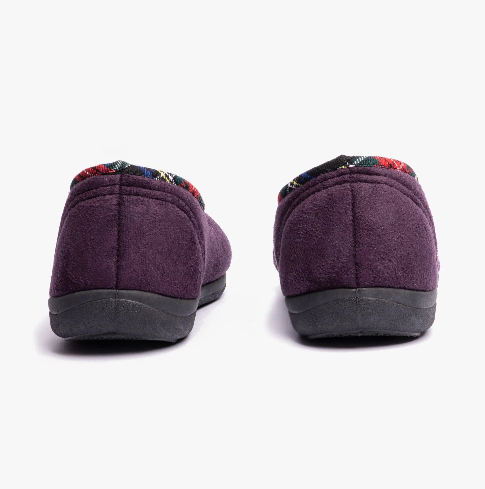 Padders DANDIE Womens (EE/EEE Fit) Full Slippers Purple