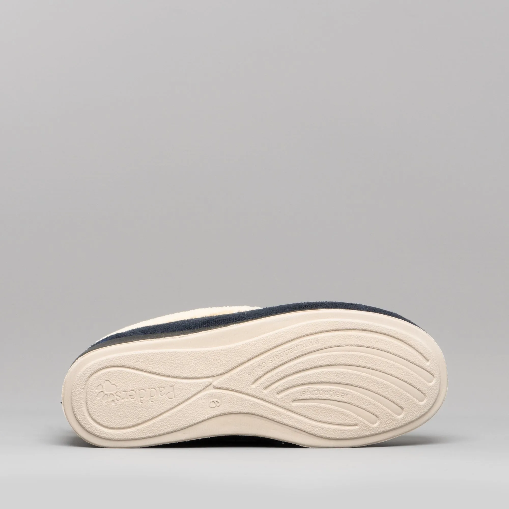 Padders REPOSE Womens (EE Fit) Full Slippers Navy