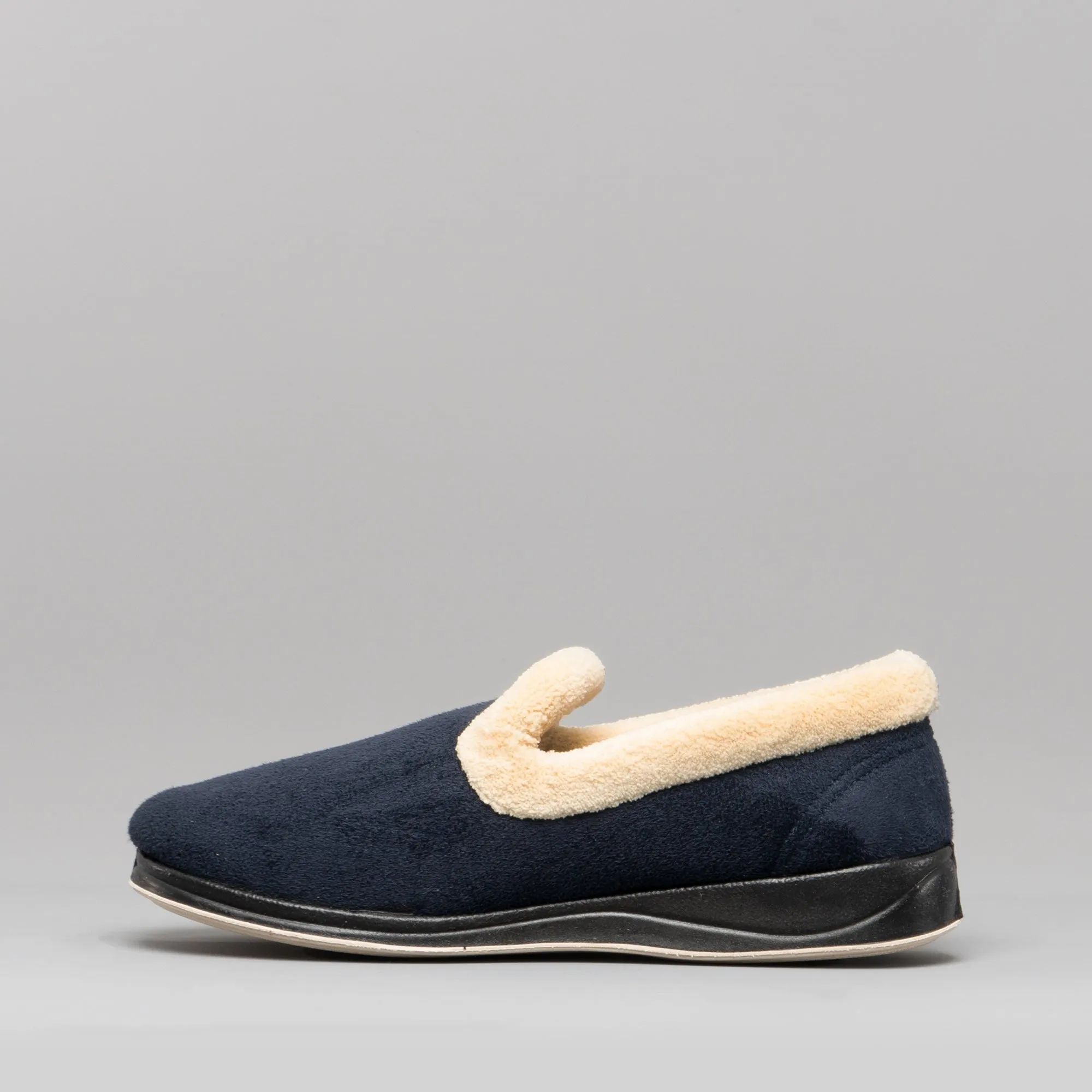 Padders REPOSE Womens (EE Fit) Full Slippers Navy