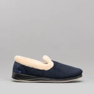 Padders REPOSE Womens (EE Fit) Full Slippers Navy