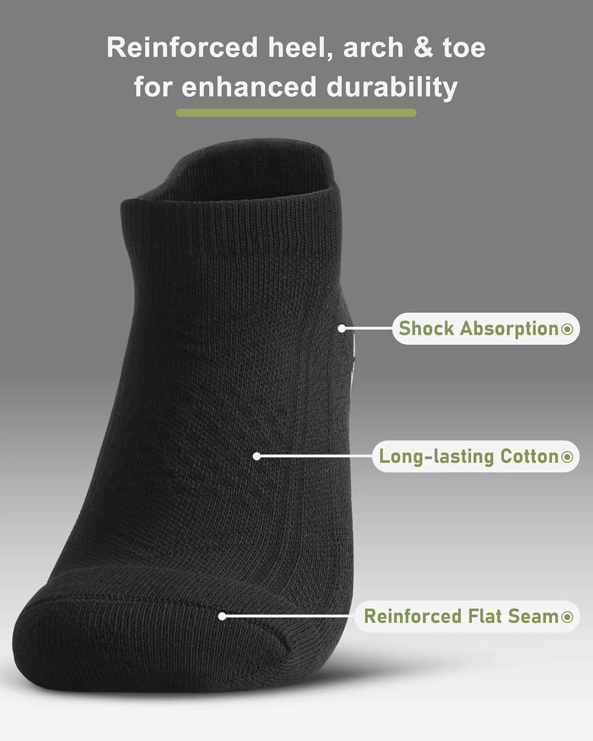 Pilates Grip Socks - Cushioned Slipper Non-Slip Grippy for Women Men Yoga - Barre Workout Hospital Sticky Socks