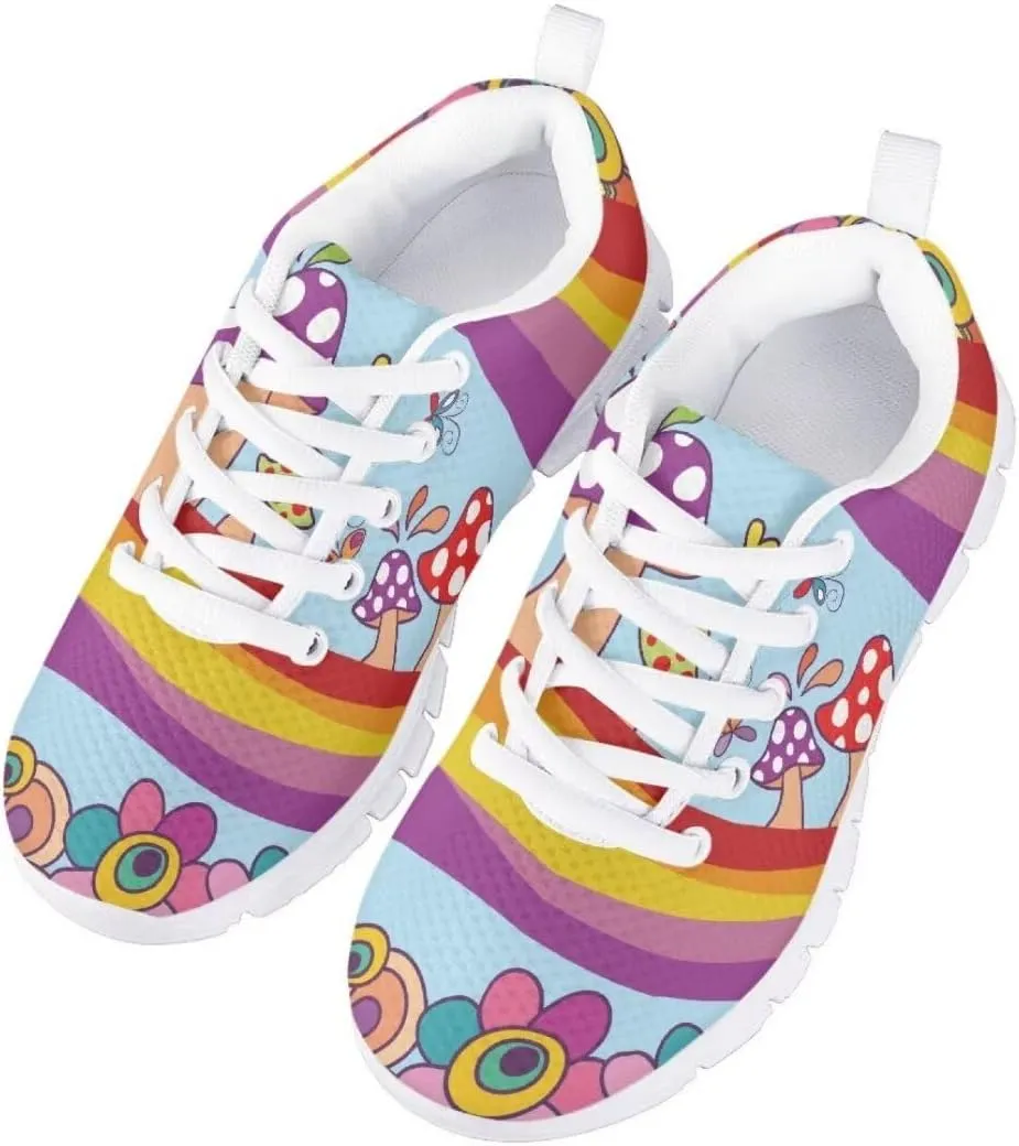 Pinupub Kids Cute Tennis Shoes for Girls Running Sneakers Novelty Print Boys Walking Athletic Shoes
