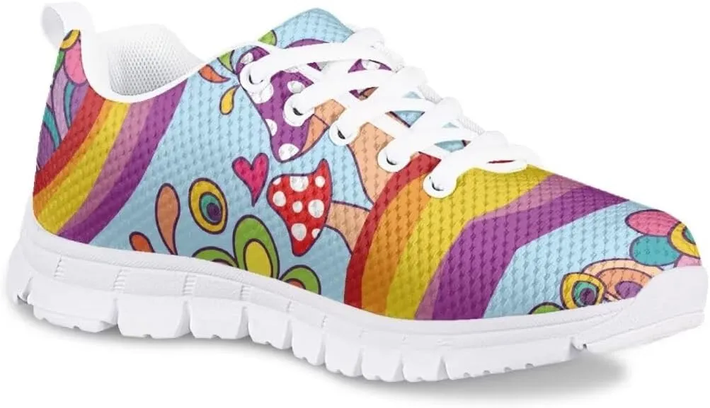 Pinupub Kids Cute Tennis Shoes for Girls Running Sneakers Novelty Print Boys Walking Athletic Shoes